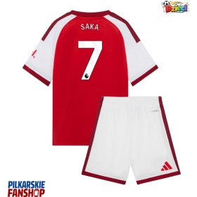 Koszulka piłkarska Arsenal Bukayo Saka #7 Strój Domowy dla dzieci 2026-27 tanio Krótki Rękaw (+ Krótkie spodenki)